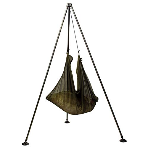 G8DS Dreibeinständer mit Transporttasche zum Wiegen von Karpfenausrüstungen bis 70 kg