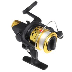 Kleine Angelrolle mit Schnur 200, Aluminium-Leichtgewicht-Angelspule für Süßwasser und leichtes Salzwasser. Die Angelrolle ist leise, widerstandsfähig und bietet eine hohe Fassungsvermögen.