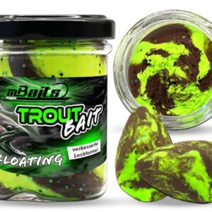 Magic Baits Trout Bait Floating Cheese Forellenteig Schwimmend Käse Paste Angelteig für Forellenangeln, UV-Pumpkin-Chartreuse