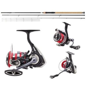 Ninja Heavy Feedercombo 3,90m bis 150g + Ninja LT 4000-C: Hochwertige Ausrüstung für den Feederfischerei mit Kohlefaserblank-Ruten und Titanium-Oxyd-Doppelringen