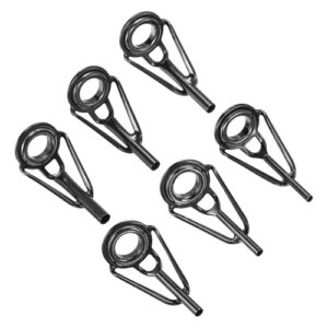 Angelrutenspitzen-Reparatur-Set aus Edelstahl, 6 Stück, für Salzwasser- und Süßwassersportfischen