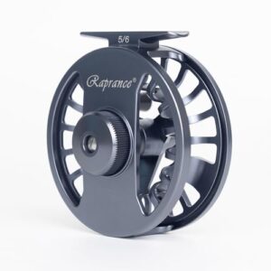 Fly Fishing Reel 5/6wt - CNC Aluminum Alloy, Ultra-Light, Instant Spool Change Side Button, für Süß- und Salzwasser (Matte Gunmetal Gray)