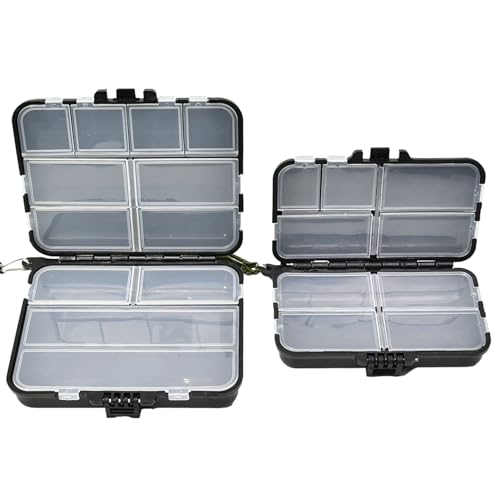 Tackle Box, Doppeltes Fach, Wasserdicht und Langlebig, Angelzubehör-Aufbewahrungsbox, Unabhängige Aufbewahrung für Angelzubehör, geeignet für Outdoor-Aktivitäten