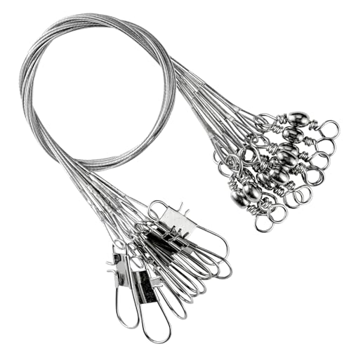 Hochwertiges Drahtvorfach für Süß- und Salzwasser-Angebote, korrosionsbeständig aus Edelstahl, ideal für verschiedene Angelbedürfnisse