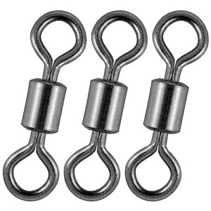 Drehgelenke, Laufwirbel, schwarzes Nickel, Meeresangeln, Verbindungsstück, 47 kg, Größe 1