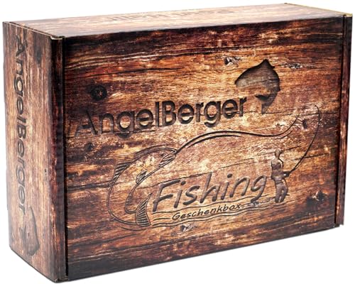Angelzubehör, Angelköder, Angelfutter oder Raubfischzubehör in einer Weihnachtsbox von Angel-Berger