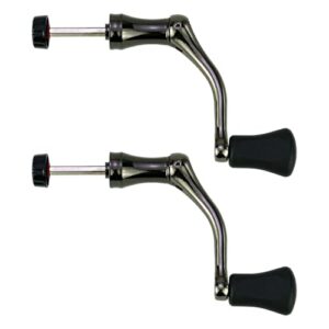 Zwei Drehbare Angelrollen-Griiffe aus Vollmetall, perfekt für Angelrollen von 1000 bis 70000