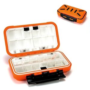Piscorush 24 Fächer Wasserdicht Köderbox - Angelzubehör Aufbewahrungsbox für Haken, Köder und Tackle Box