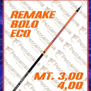 Ergonomische und robuste Teleskop-Bolo-Rute für das Angeln auf dem Boot oder an Land, Colmic Remake 5 m mit Ringen