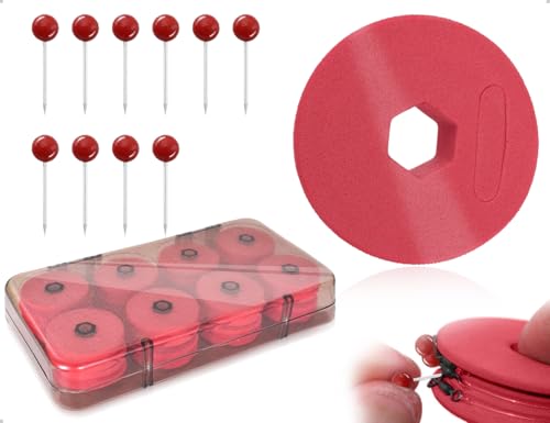 Fischerei-Angeln-Vorfach-Aufwickler-Box mit 16 Schaumstoff-Schnuraufwicklern und Pins für Angelschnur-Organisation am Wasser, zuhause, Meer, See, Fluss