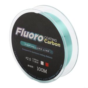 Transparente Fluorocarbon Angelschnur mit abriebfester Oberfläche und 5,4 kg Stärke, ideal für unischtbare Unterwasserleistung