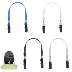 Verstellbare Hutband Clips, Kapuze Retainer Clip, Anti-Verlust Hutclip für Outdoor-Aktivitäten wie Angeln, Reisen, Wandern und Camping