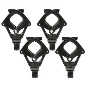 Hirisi Tackle 4 Stück Karpfenangeln Rutenauflage Kopf für alle Rutenhalter Schwarz ideal für Rutenpod und Rutenständer