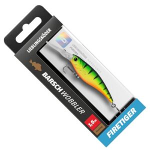 Hochwertiger Wobbler von Lieblingsköder für das Kunstköderangeln, 6 cm lang und 5,3 g schwer, Farbe: Firetiger