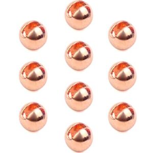 Kupfer Perlen für Forellen-Ausrüstung, Tungsten-Perlen 10 Stück 4 mm, hochwertige Ausrüstung für den Angler