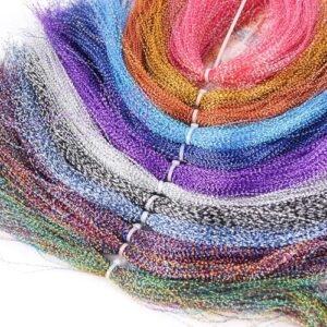Crystal Flash Fliegenbindematerial in 12 Farben, ideal für Süss- und Salzwasserfliegen