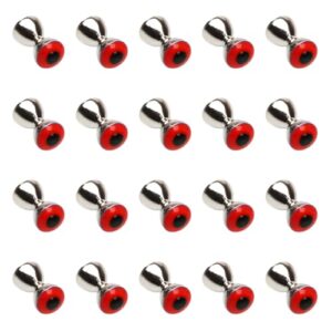 MiOYOOW Fliegenbinden, 50 Stück Hantel Angelösen zum Fliegenbinden, Gewichtetes Zubehör für Handwerk Köderfisch Spinner Fliegen Süßwasser