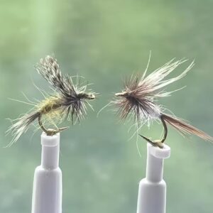 Klassische Trockenfliege für Forellen und Äsche, handgebunden aus hochwertigem Material, perfekt für den Einsatz mit der Fliegenrute oder Sbirolino