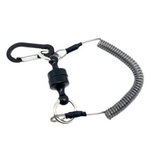 Magnetische Netzablösung für Fliegenfischen mit Rückzugsfunktion und Schnellspanner Halterung, geeignet für stehendes Gewässer und Salzwasserfischen