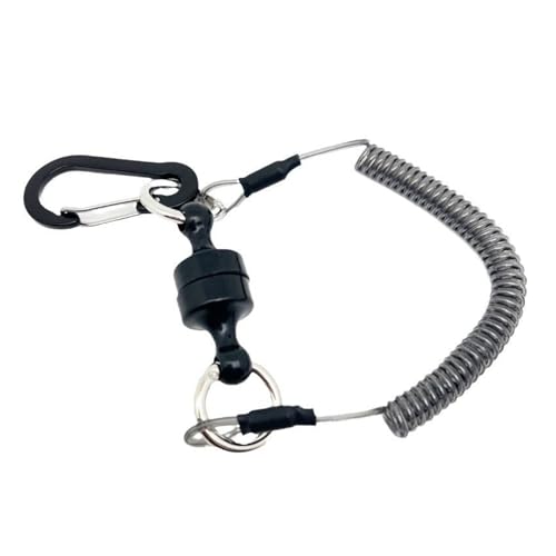 Magnetische Netzablösung für Fliegenfischen mit Rückzugsfunktion und Schnellspanner Halterung, geeignet für stehendes Gewässer und Salzwasserfischen