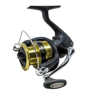 Hochwertige Fischrolle Reel FX FC 4000, schwarze und goldene Farben, ideal für Freizeitaktivitäten im Freien
