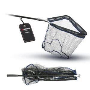 Fischkescher mit verstärktem Aluminiumrahmen und Teleskop-Funktion für verschiedene Angel- und Gewässerbedingungen