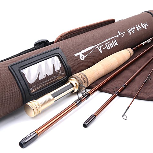 Ergonomische Fliegenrute für den ambitionierten Angler mit hoher Festigkeit, Robustheit und superleichtem CNC-Rollenhalter