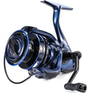 Hochwertige Karpfenangelrolle mit Hochleistungsbremssystem und 4,7:1 Übersetzungsverhältnis für das Angeln von Karpfen und Grobfischen