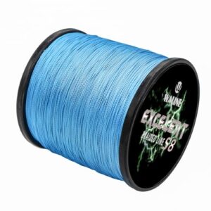 Waline Super Strong 8-Fach geflochtene Angelschnur, blau, 30lb/0.23mm, 300m für Meeresfischen