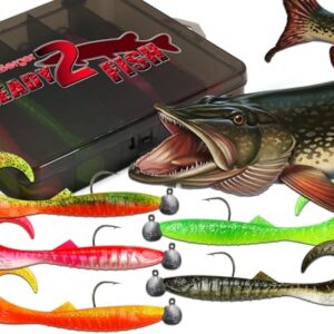 Hochwertiger Gummifisch-Set für den professionellen Angler, ideal für die Jagd auf Zander, Barsch und Hecht