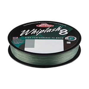 Berkley Whiplash8 Angelschnur, Superline für Raubfischangeln, 0.14 mm Dicke, 19,2 kg Gewicht, 300 m Länge, ideal für Hecht, Barsch, Zander und Forelle
