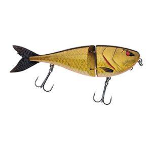 Berkley Zilla Jointed Pike Hecht Angelköder, Rudd, 13,5 cm - Hochwertiger Angelkörper für Pferche und Großwasserfische mit langsam sinkender Konstruktion
