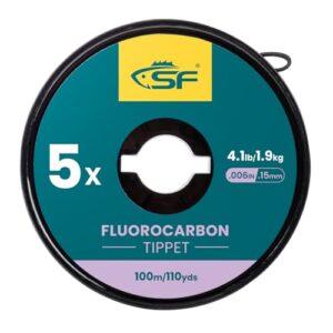 Transparentes Fluorocarbon-Tippet-Material für Fliegenfischen, 100m lang, ideal für Tenkara-Fischen und Forellenschnurfischen