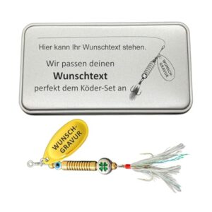 Gluecksfisch Anglergeschenk mit individueller Gravur, perfekt für jeden Angler als Geschenk oder Selbstankäufe.