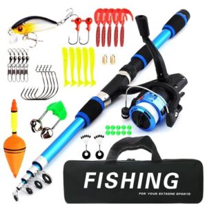 Angelset für Kinder, Blauer Angel, Fisch nachbildende Spielzeug für Jungen und Mädchen ab 3 Jahren