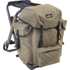 Kinetic Backpack Premium Angelrucksack mit Sitz, Aluminiumrahmen und vielen weiteren Funktionen