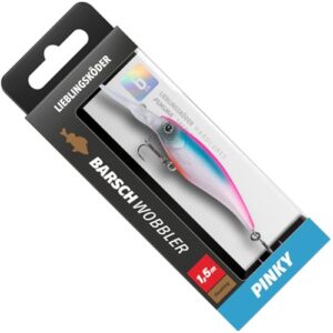 Lieblingsköder Barschwobbler 6cm 5,3g - Fischwobbler in Pinky-Farbe, ideal für das Angelsporten in Tiefen zwischen 0,5 und 1,5m.