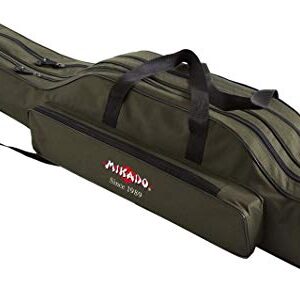 Mikado Rutenfutteral mit 3 Kammer und 2 Handgriffen, aus 100% Polyester gefertigt, für die Angelgewinnung geeignet, Größe 160cm