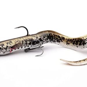 Savage Gear 4D Real EEL - Aal Gummifisch für Hecht, Farbe: Olive Pearl PHP, Länge/Gewicht: 20cm / 38g