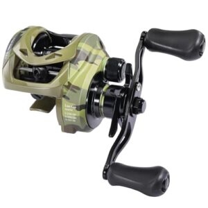 Sougayilang MAX Low Profile Casting Reel mit Dual-Bremssystem und 18 lbs Bremskraft