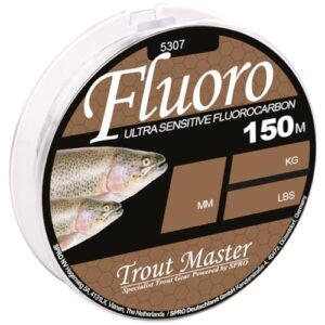 Trout Master Fluoro Mainline - 150m Fluorocarbon Schnur, Durchmesser/Tragkraft:0.20mm / 2.26kg
