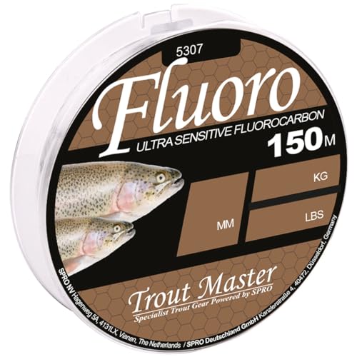 Trout Master Fluoro Mainline - 150m Fluorocarbon Schnur, Durchmesser/Tragkraft:0.20mm / 2.26kg
