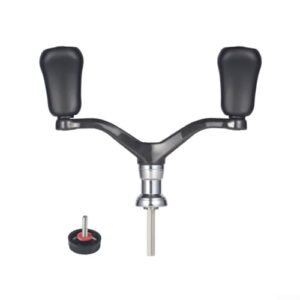 Zoegneer Carbon-Angelrolle mit Griff, Radkurbel und Wippgriff für Angelrollen zwischen 1000-4000. Hochwertige Konstruktion aus Carbon und ABS für langfristige Haltbarkeit.