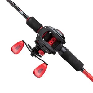 Fischangeln mit Abu Garcia MAX X Castingrute und Baitcast Rollen-Combo, ideal für Raubfische wie Hecht, Barsch und Zander.