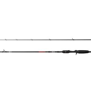Abu Garcia Vendetta Baitcasting-Angelrute, Köderrute für Süßwasser-Raubfische, schneller reagender Carbon-Rohling, Verwicklungsfreie Ringe, leichte und sensible Angelrute, 2,23 m, 20-80 g