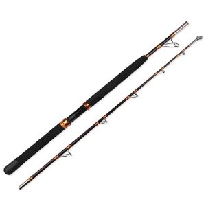 Hochseefischerangelrute mit 50-100lbs oder 100-200lbs Zugkraft, 2-teilige Angelrute für Schweres Wetter