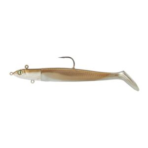 Balzer Valhall Rainer Korn Bullet EEL Schaufelschwanz Gummifisch, Farbe: Sandaal, Länge/Gewicht: 14cm / 40g. Hochwertiger Gummifisch fürs Angeln im Meer mit stabiler Konstruktion und sanften Bewegungen.