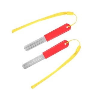 Angelzubehör, zwei Stück Fischhakenschärfer, Schärfer für Angelhaken und Haken, Werkzeug zum Schärfen von Fischhaken und -Schleifstein