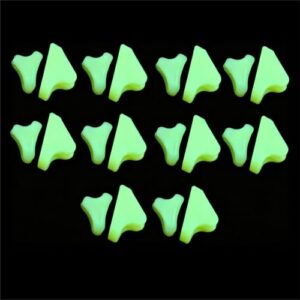 40 Stück Fluoreszierende Dreieckige Zeltseilschnallen für Camping, Wandern und Outdoor-Aktivitäten - Leuchtende Seilclips für Sicherheit bei Nacht