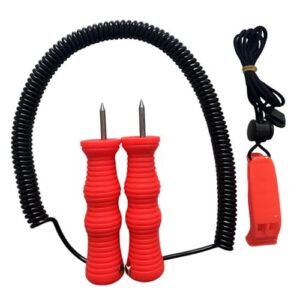 Einziehbarer Eispickel aus Edelstahl mit Pfeife zum Eisangeln, Skaten und Überleben im Freien. Robuster Pickel für sicher und effektives Eisfischen.